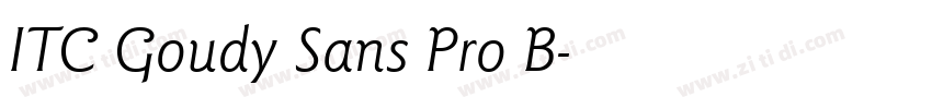 ITC Goudy Sans Pro B字体转换